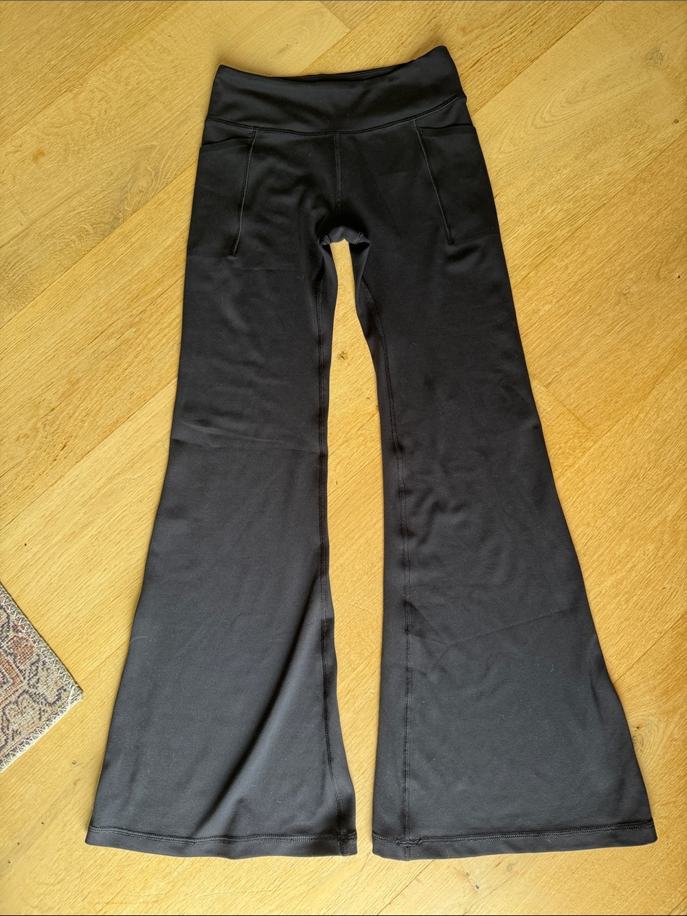 Black flare leggings